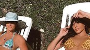 Irmãs de Fiuk exibem corpos impressionantes em dia de piscina - Reprodução/ Instagram
