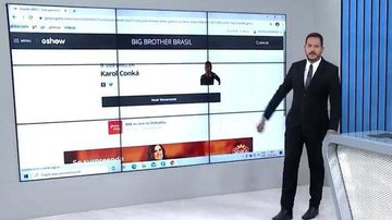 BBB21: Ao vivo, apresentador de afilial da Rede Globo vota em Karol Conká: "Se é para tombar, tombamos" - Reprodução/Inter TV RJ
