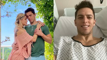 Amaury Nunes passa por cirurgia e agradece apoio de Karina Bacchi - Instagram