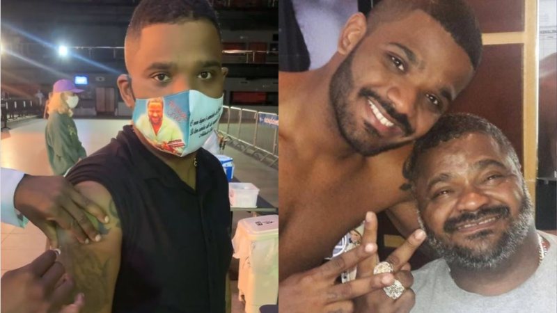 Aos 29 anos, Arlindinho é vacinado com máscara em homenagem ao pai e revela pavor: "Não tenho maturidade" - Reprodução/Instagram