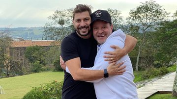 Caio Afiune conhece Rubens Barrichello - Instagram