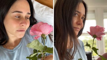 Em clique raro, Alessandra Negrini aparece gatíssima e arranca suspiros com sua beleza: "Uma Rosa segurando outra" - Reprodução/Instagram