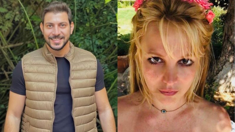 Que susto! Ex-BBB Caio Afiune 'surge' com Britney Spears em post deletado e leva fãs à loucura: "É verdade?" - Reprodução/Instagram