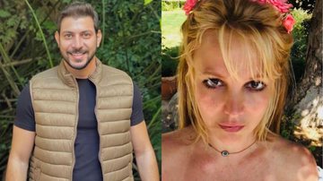 Que susto! Ex-BBB Caio Afiune 'surge' com Britney Spears em post deletado e leva fãs à loucura: "É verdade?" - Reprodução/Instagram