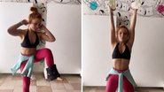Exibindo boa forma e barriga chapada, Larissa Manoela faz agachamentos em treino: "Já se exercitou hoje?" - Reprodução/Instagram