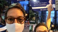 Fábio Porchat se emociona ao visitar rua em homenagem a Paulo Gustavo, em Niterói - Instagram