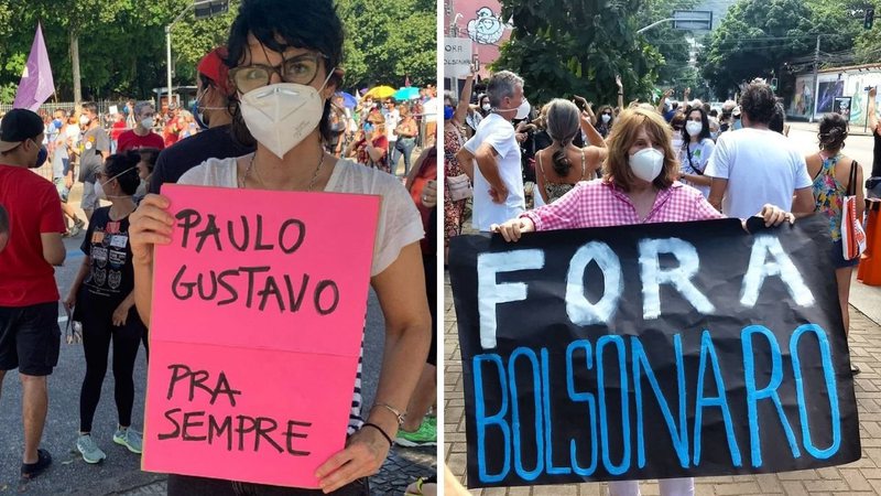 Famosos vão às ruas para protestar contra o governo do presidente Jair Bolsonaro; veja fotos - Reprodução/Instagram