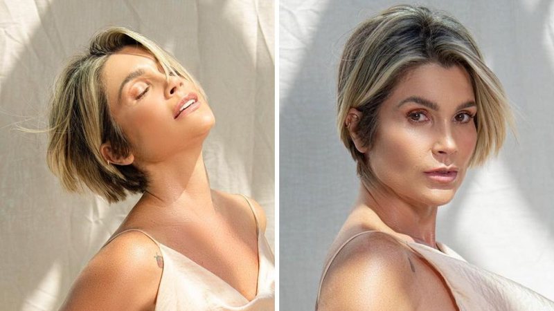 Aos 46 anos, Flávia Alessandra posa com frente única nude, vento bate e ela quase mostra demais: "Foi por pouco" - Reprodução/Instagram