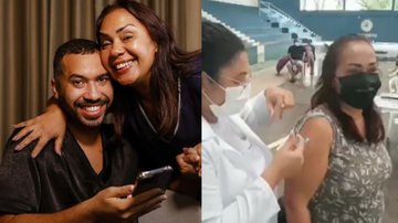Mãe de ex-BBB Gilberto recebe vacina contra a Covid-19 - Arquivo Pessoal