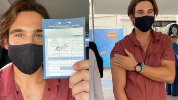 Aos 24 anos, Nicolas Prattes recebe vacina contra Covid-19 e revela problemas respiratórios - Instagram