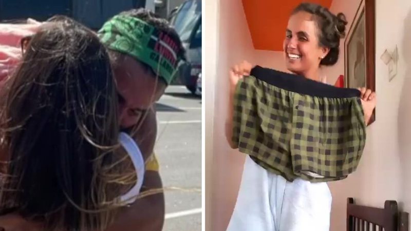 Romance? Em clima de flerte, Carol Peixinho usou as cuecas de Bil Araújo em No Limite: "Confisquei" - Reprodução/Instagram