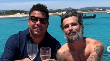 Na Espanha, Bruno Gagliasso e Ronaldo se encontram em luxuoso passeio de barco: "Próximo em Noronha" - Reprodução/Instagram