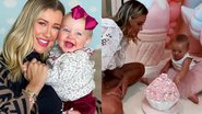 Herdeira de Ana Paula Siebert destrói bolo de aniversário de 1 ano e surge completamente lambuzada: “Ai meu Deus” - Reprodução/Instagram