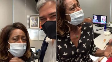 William Bonner mostra volta de Gloria Maria ao trabalho após apresentadora receber vacina contra Covid-19 - Instagram