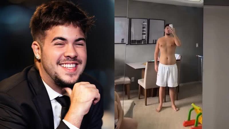 Álvaro Xaro compartilhou seu antes e depois ao iniciar uma dieta no ano passado - Reprodução/Instagram