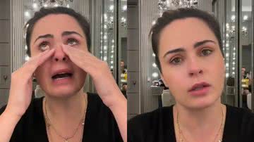Ana Paula Renault chora e nega que agrediu colega no SBT: "Era minha colega" - Reprodução/TV Globo