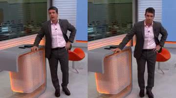 Apresentador da TV Globo passa mal ao vivo e preocupa telespectadores - Reprodução / TV Globo