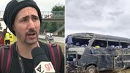 Produtor relata pânico após ônibus de Conrado e Aleksandro tombar: "Prensou o pessoal" - Reprodução/TV Globo