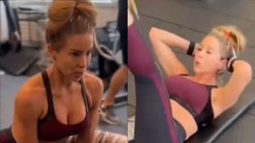 Aos 48 anos, Danielle Winits ostenta barriga trincada em treino pesado: "Sarada" - Reprodução/Instagram