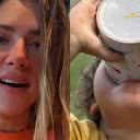 Giovanna Ewbank flagra o filho lambuzado de café com leite e se derrete - Reprodução/Instagram