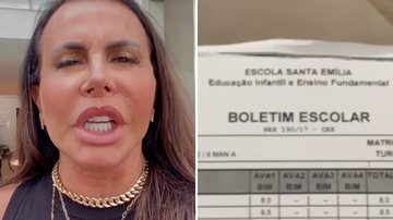 Grerchen recebe boletim escolar da filha e fica em choque: "Só tem um ano no Brasil" - Reprodução/TV Globo