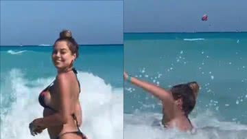 Ex-BBB Isabella Cecchi tenta sensualizar e é levada pelo mar: "Desengonçada" - Reprodução/Instagram