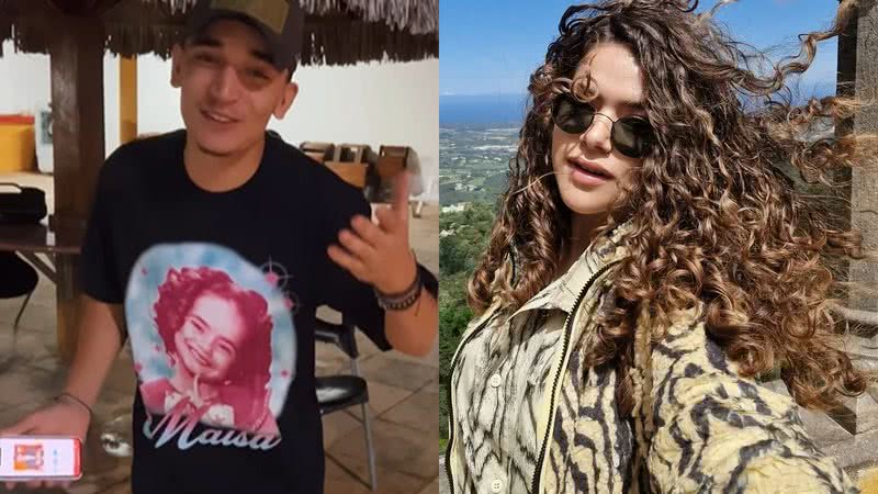 João Gomes se declarou à Maisa nas redes sociais após surgir com uma camisa que tem sua foto - Reprodução/Instagram
