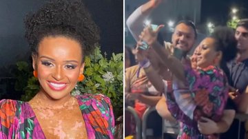 Ex-BBB Natália Deodato rouba a cena em show com vestidinho decotado: "Mulher perfeita" - Reprodução/TV Globo