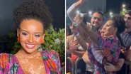 Ex-BBB Natália Deodato rouba a cena em show com vestidinho decotado: "Mulher perfeita" - Reprodução/TV Globo