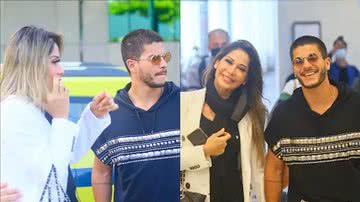 Após rumores de traição, Arthur Aguiar e Maíra Cardi surgem juntinhos em aeroporto - Vítor Pereira/AgNews