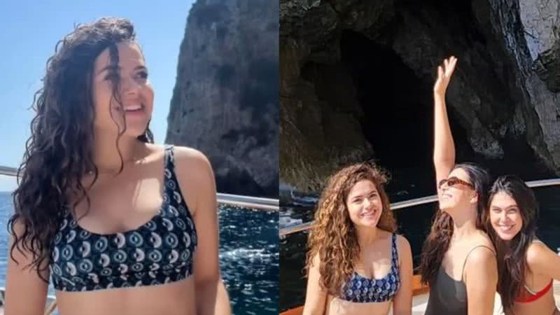 De biquíni, Maisa curte passeio de barco na Itália e mostra corpão invejável - Reprodução / Instagram