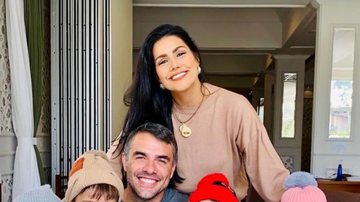 Ex-BBBs Daniel Saullo e Mariana Felício reúnem os quatro filhos em foto: "Família linda" - Reprodução/TV Globo