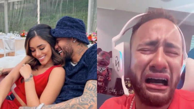 Neymar surge chorando após encontro com a namorada: "Olha quem chegou" - Reprodução/Instagram