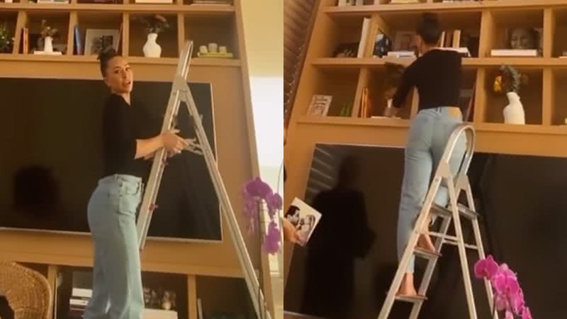 Sabrina Sato choca com tamanho absurdo de estante na sala - Reprodução/Instagram