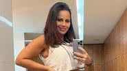 Viviane Araújo malha no sexto mês de gestação e mostra barriguinha - Reprodução/Instagram