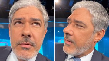 William Bonner lamenta afastamento da bancada do JN em dia decisivo: "Doloroso" - Reprodução/TV Globo