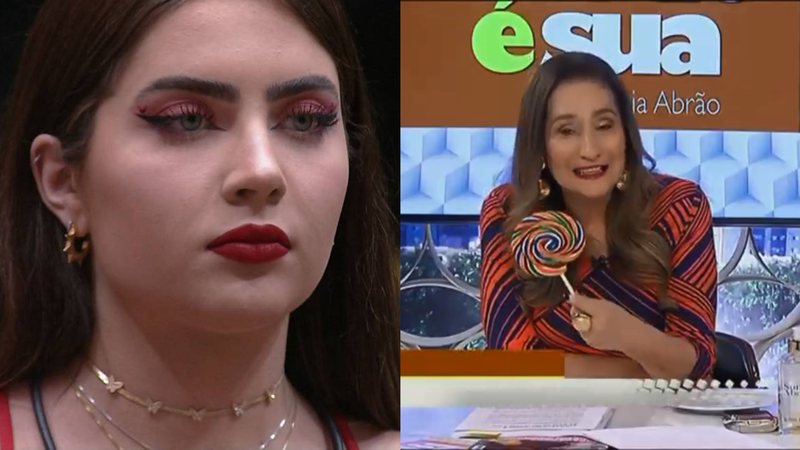 BBB22: Chupando pirulito, Sonia Abrão debocha de eliminação de Jade Picon - Reprodução/Globo/RedeTV!