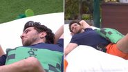 BBB22: Emparedado, Lucas se isola em dinâmica e lamenta: "Não estou entre amigos" - Reprodução/TV Globo