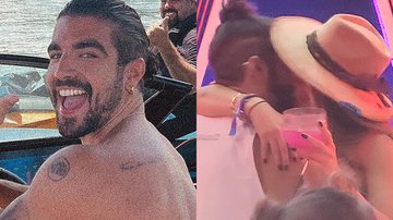 Caio Castro escancara romance e troca beijos quentes com gata - Reprodução/Instagram e AgNews