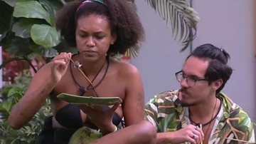 BBB22: Climão! Jessilane, Eliezer e Pedro Scooby trocam farpas: "Toma cuidado" - Reprodução/TV Globo