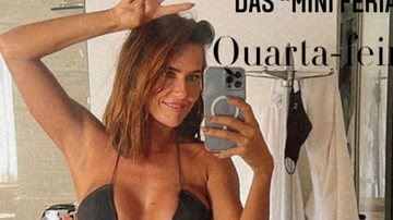 Aos 42 anos, Deborah Secco choca com clique sem filtros usando biquíni PP - Reprodução/TV Globo