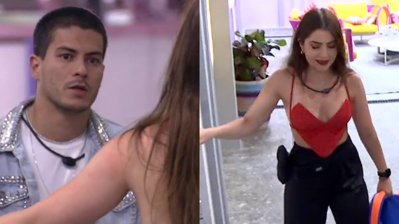 Jade Picon recusa abraço de Arthur Aguiar e causa polêmica - Reprodução/TV Globo