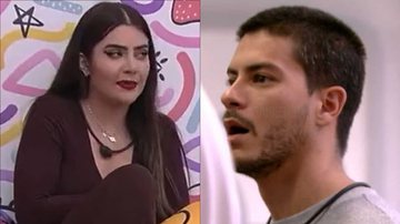 BBB22: Jade ameaça expor traições de Arthur Aguiar contra Maíra Cardi: "Ia causar" - Reprodução/TV Globo