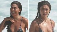 Juliana Paes toma banho de mar com fio-dental minúsculo e apaixona fãs - Dilson Silva/AgNews