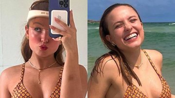 Na praia, Larissa Manoela exibe barriga negativa de biquíni asa delta: "Chocante" - Reprodução/Instagram