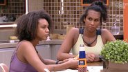 Linn da Quebrada e Jessilane conversaram sobre como poderá ser a próxima prova do líder no BBB22 - Reprodução/TV Globo
