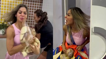 Maíra Cardi entra no BBB22 e rouba pães de Arthur Aguiar: "Acabei com a comilança" - Reprodução/TV Globo