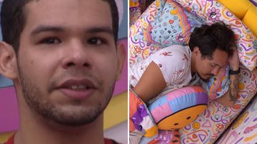 BBB22: Eli humilha Vyni, finge que está dormindo e ignora desabafo do jovem - Reprodução/TV Globo