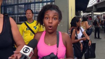 Empregada manda recado para a patroa ao vivo em telejornal: "Não tem como chegar" - Reprodução/TV Globo