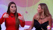 Naiara Azevedo e Bárbara discutiram durante a dinâmica com os eliminados do BBB22 - Reprodução/TV Globo
